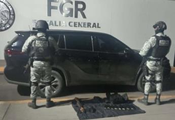 Guardia Nacional detiene a un sujeto armado en el sector Humaya de Culiacán