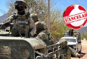 Por enfrentamientos en zona serrana, se cancelan bailes y eventos públicos en El Fuerte