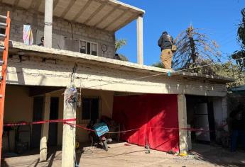 Se desploma el techo de una casa en Guasave y le cae a una niña de 8 años