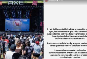 Parque Bicentenario suspendido tras muerte de dos fotógrafos en Festival Axe Ceremonia