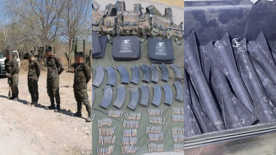 Destruyen artefactos explosivos en el sur de Sinaloa, hay 4 detenidos