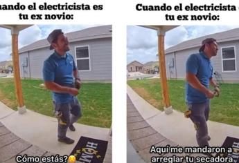 Joven pide ayuda a un electricista y descubre que es su exnovio | VIDEO