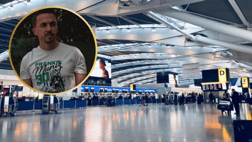 Como episodio de Malcolm: aerolínea extravía maleta del actor Frankie Muniz a su arribo a Vancouver Como episodio de Malcolm: aerolínea extravía maleta del actor Frankie Muniz a su arribo a Vancouver