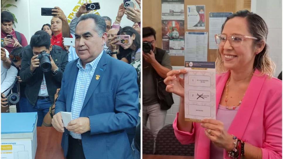 Votan los candidatos a Rectoría de la UAS en Culiacán Votan los candidatos a Rectoría de la UAS en Culiacán