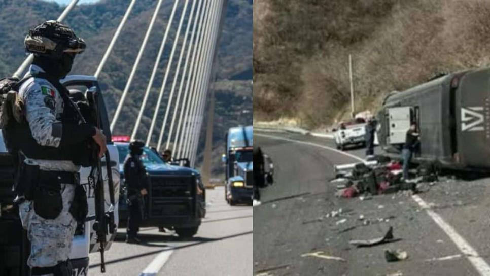 Autobús del cantante Memo Garza es el que se accidenta en la Mazatlán-Durango