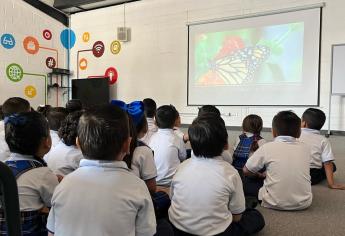 Niños de preescolar del IMAA conviven y aprenden de la Mariposa Monarca