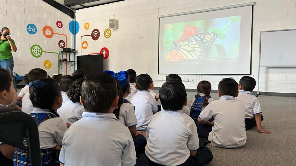 Niños de preescolar del IMAA conviven y aprenden de la Mariposa Monarca