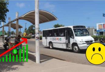 Pasaje de camión urbano en Los Mochis; ¿Subirá a 18 pesos?