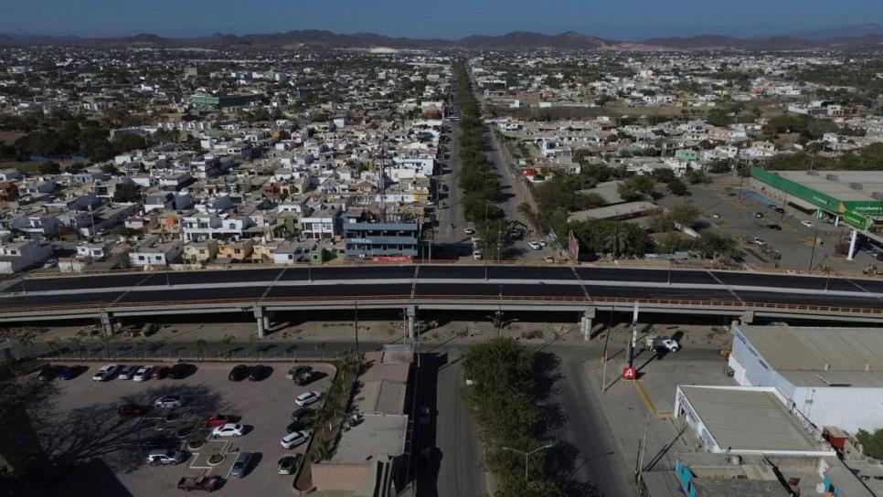 Así quedó el puente de la avenida Colosio, el más importante en Mazatlán