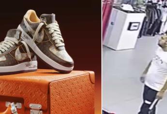 Pareja se roba tenis Louis Vuitton valuados en 1.2 millones en plena tienda de Polanco