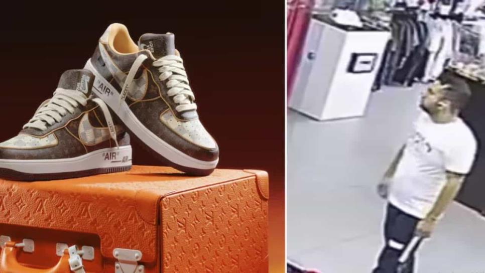 Pareja se roba tenis Louis Vuitton valuados en 1.2 millones en plena tienda de Polanco