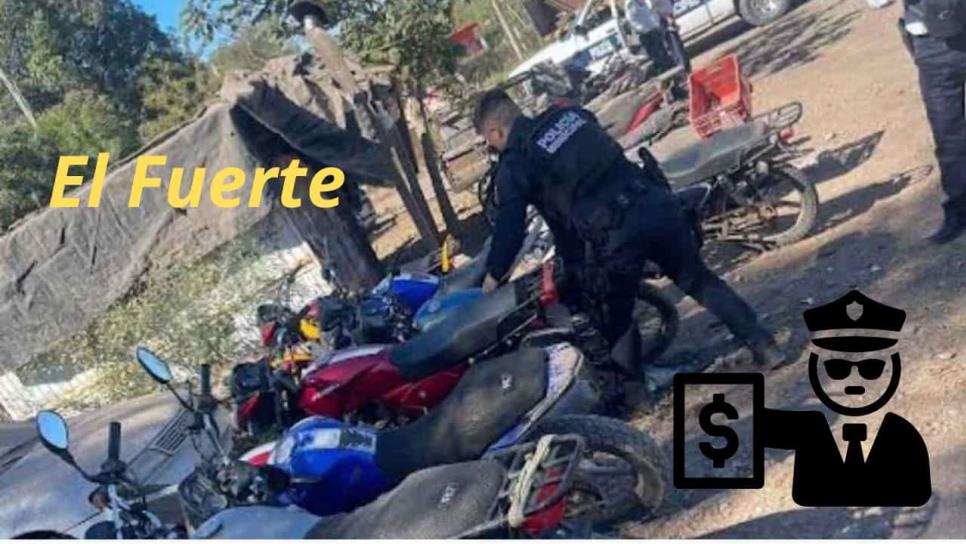 Hasta 80 motos decomisan por día en El Fuerte por no usar casco