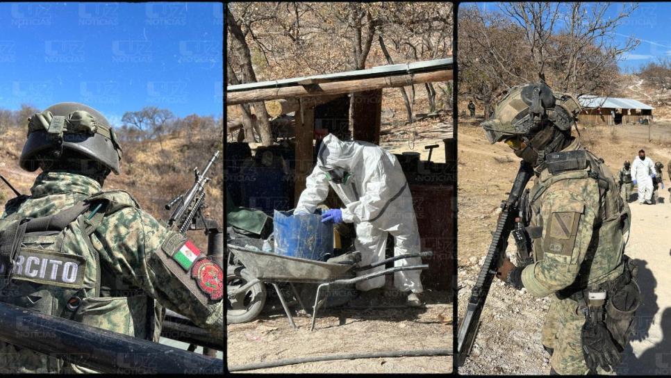 Así era el narcolaboratorio enclavado en la sierra de Choix; cocinaban 2 t diarias de metanfetamina