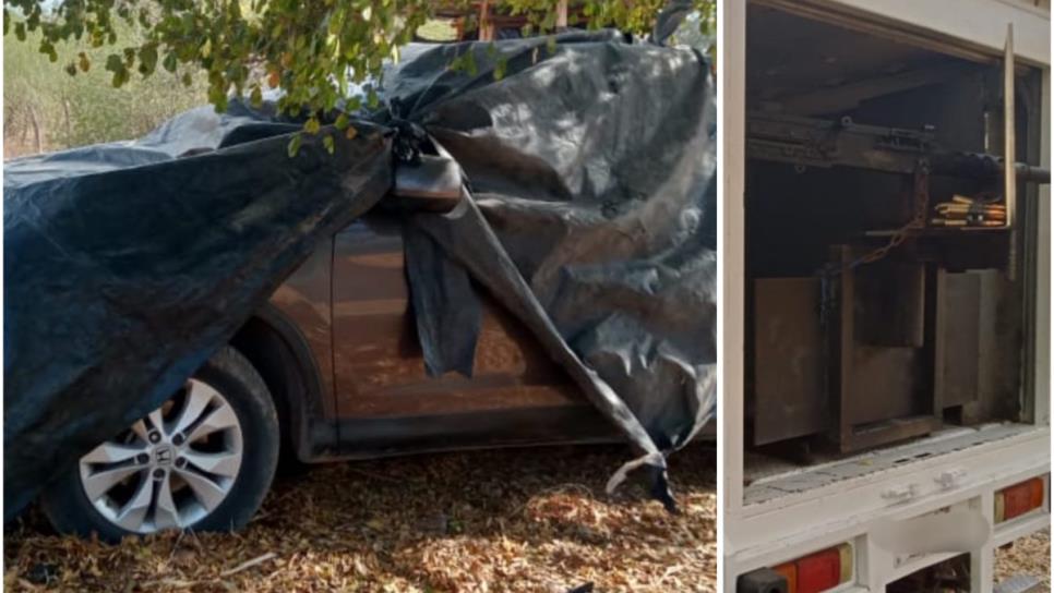 En Culiacán, Grupo Interinstitucional asegura dos vehículos y una ametralladora