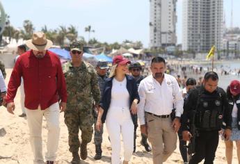 Supervisa Estrella Palacios zona de playas en Mazatlán