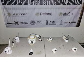 Autoridades retiran 8 cámaras de videovigilancia irregulares en Culiacán