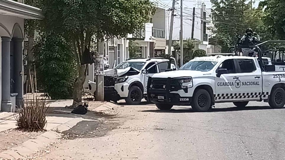 Persecución a balazos en Culiacán deja una camioneta asegurada Persecución a balazos en Culiacán deja una camioneta asegurada