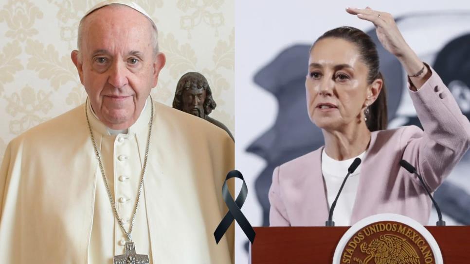Sheinbaum lamenta la muerte del Papa Francisco: “Conocerlo fue un honor y un privilegio”