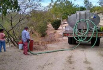 Sequía golpea fuerte a Choix, ya son más de 43 comunidades sin agua