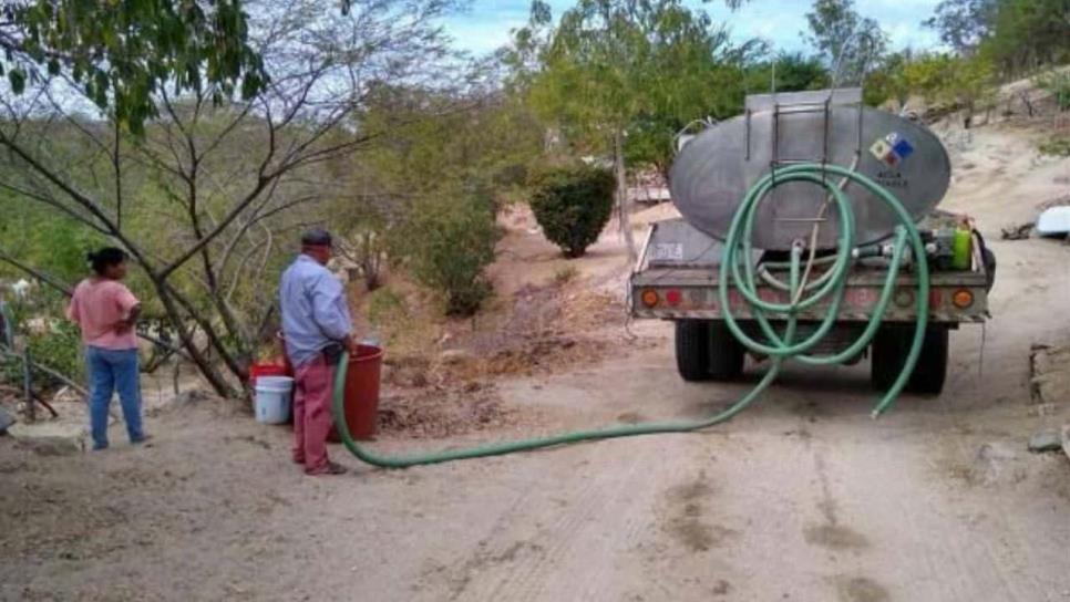 Sequía golpea fuerte a Choix, ya son más de 43 comunidades sin agua