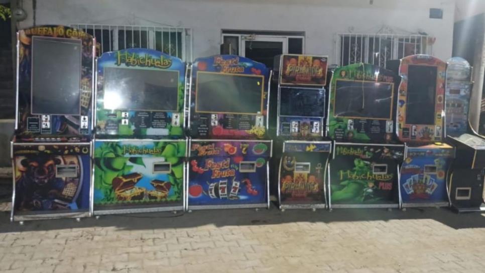 Decomisan máquinas tragamonedas y droga en Mazatlán y Escuinapa