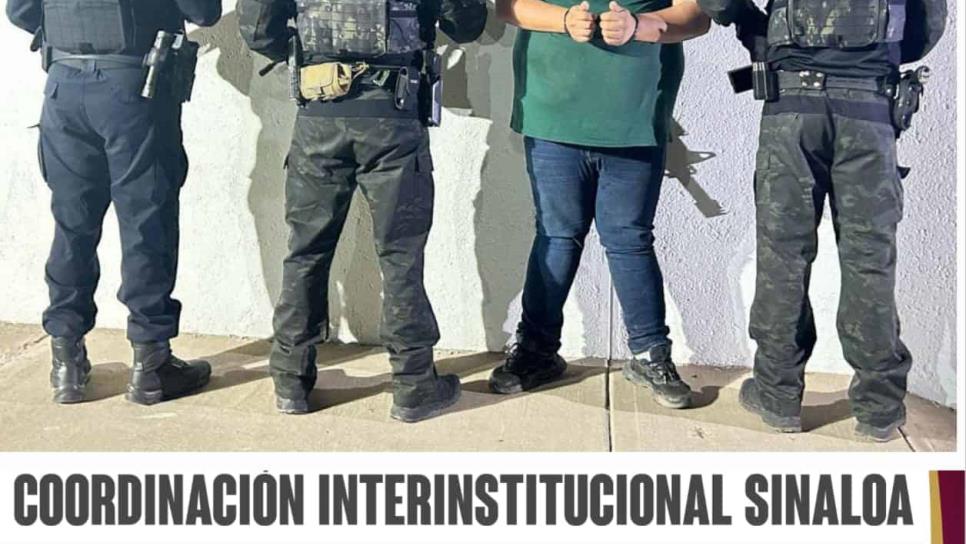 Detienen a sujeto con una ametralladora en La Guásima de Culiacán