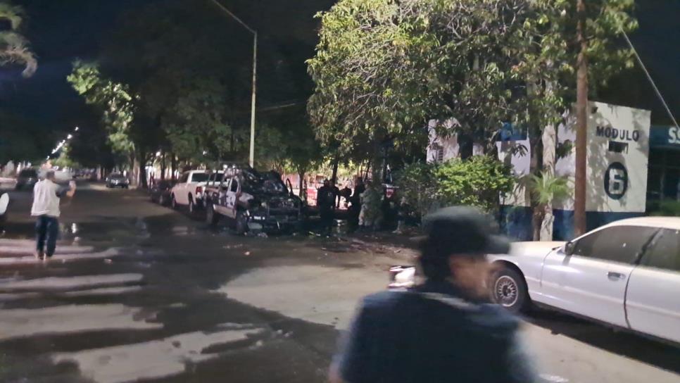 Patrulla incendiada en La Campiña fue por falla eléctrica, aclara Seguridad Pública
