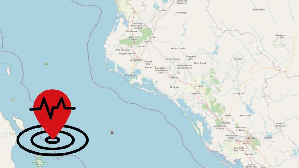 Se registra sismo frente a las costas de Ahome; es el tercero más fuerte del 2025