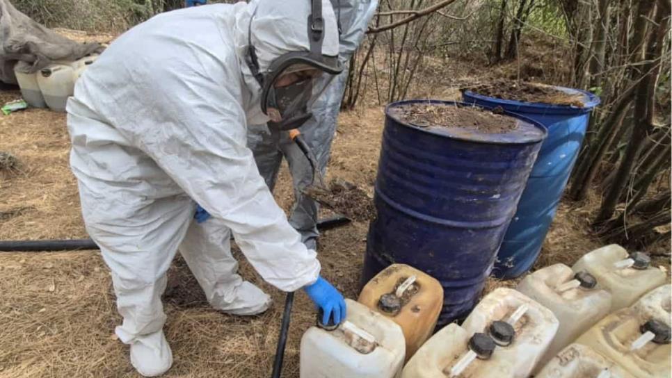Aseguran laboratorio clandestino y almacén de químicos en Culiacán y Choix Aseguran laboratorio clandestino y almacén de químicos en Culiacán y Choix