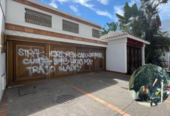 Vandalizan casa del ciudadano que corrió a albañil de su banqueta en Mazatlán