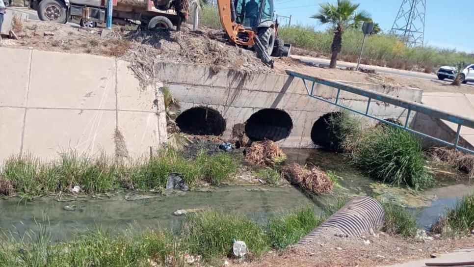 Inicia programa de limpieza de canales y drenes en Los Mochis Inicia programa de limpieza de canales y drenes en Los Mochis