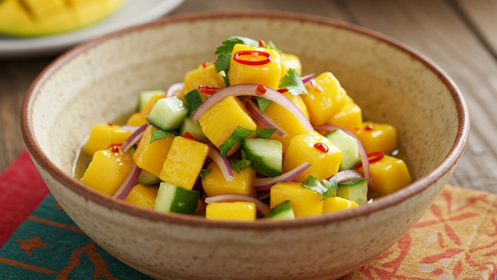 Ceviche vegetariano de mango, una de las mejores y frescas opciones de comida en temporada de calor Ceviche vegetariano de mango, una de las mejores y frescas opciones de comida en temporada de calor