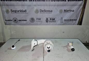 Grupo Interinstitucional retira 3 equipos de videovigilancia en Culiacán