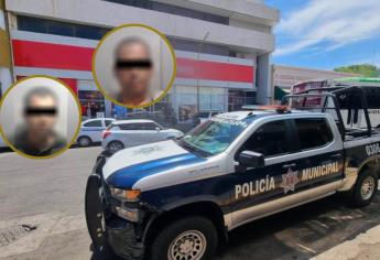 Detienen a dos presuntos responsables de robo a comercios en el centro de Culiacán
