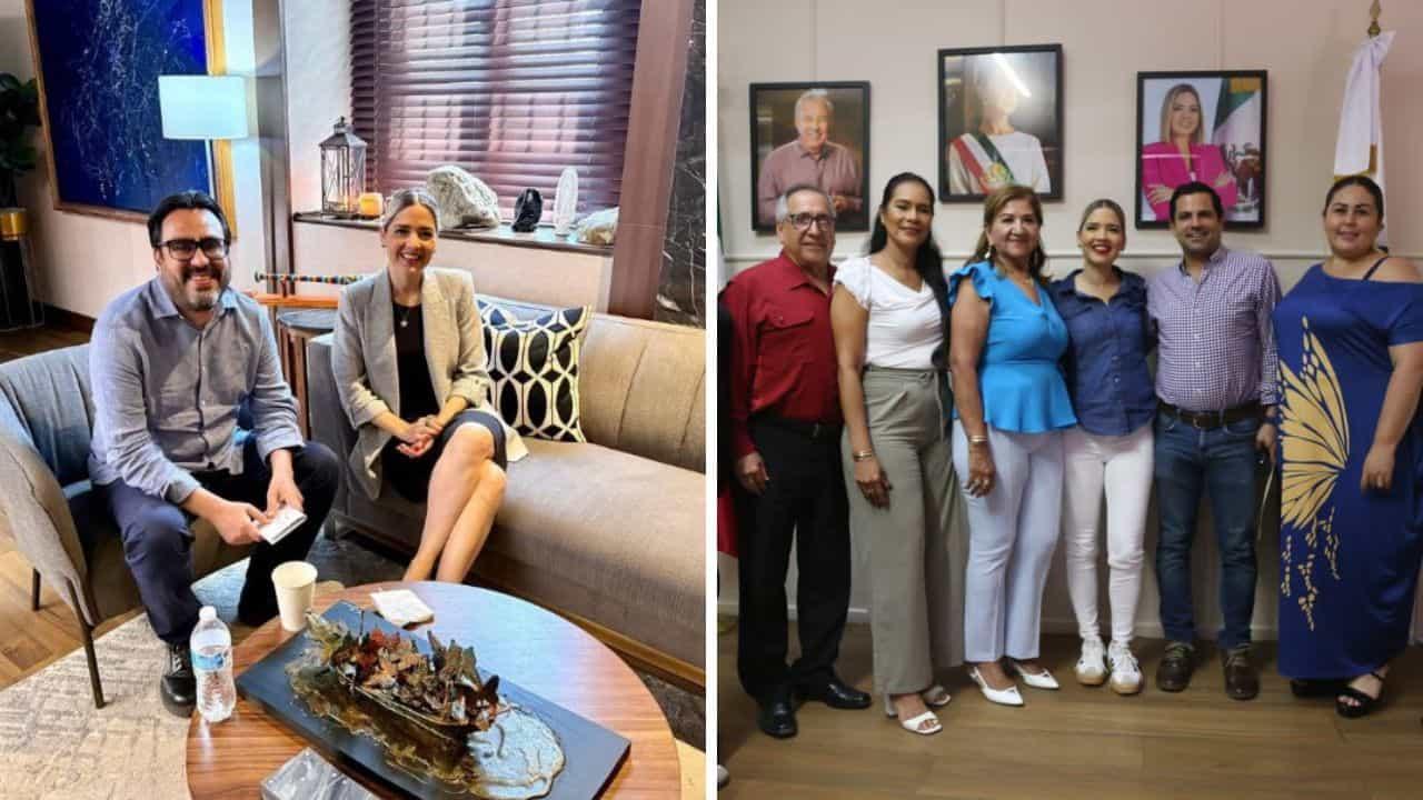 Presidenta de Mazatlán recibe a alcalde de Culiacán y a diputados Presidenta de Mazatlán recibe a alcalde de Culiacán y a diputados