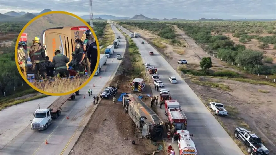 FOTO: Dos niñas y tres mujeres, entre los fallecidos en camionazo de Tufesa en Sonora