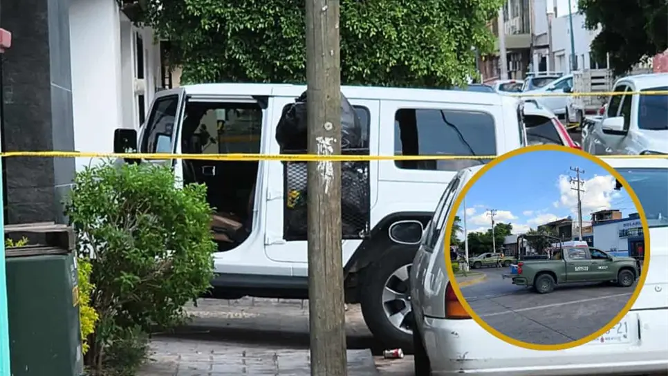 FOTO: Presuntos homicidas de dos tránsitos abandonaron una Jeep en el centro de Culiacán antes de ser detenidos 