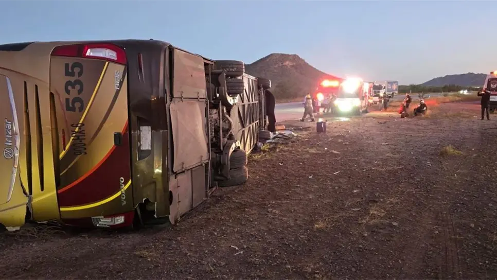 Al parecer el chofer se quedó dormido, lo que ocasionó el accidente. (FOTO: Luz Noticias).