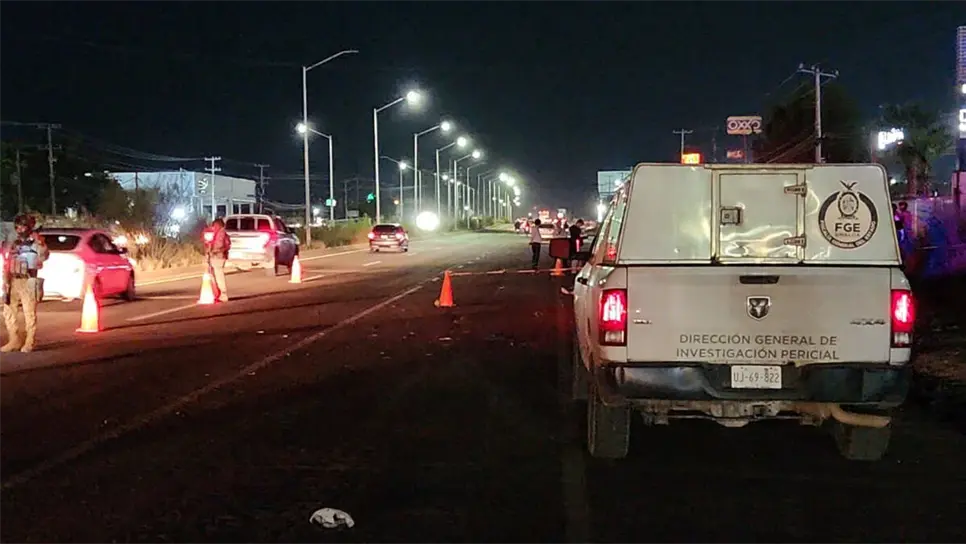 Hombre muere atropellado por una camioneta sobre "La Costerita" en Culiacán