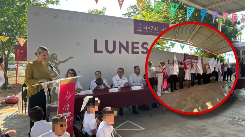 Gobierno de Mazatlán invierte 2.3 millones de pesos en obra educativa en Ejido El Castillo