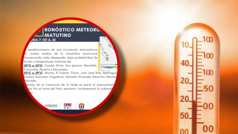 Seguirán las altas temperaturas para este martes en Mazatlán: Protección Civil