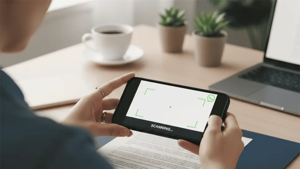 La función de escanear documentos a través de WhatsApp es bastante útil. (FOTO: Gemini).