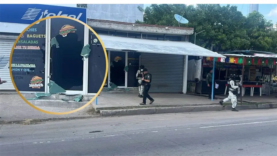 Los hechos se suscitaron cuando sujetos armados atacaron un negocio de comida. FOTO: Luz Noticias.