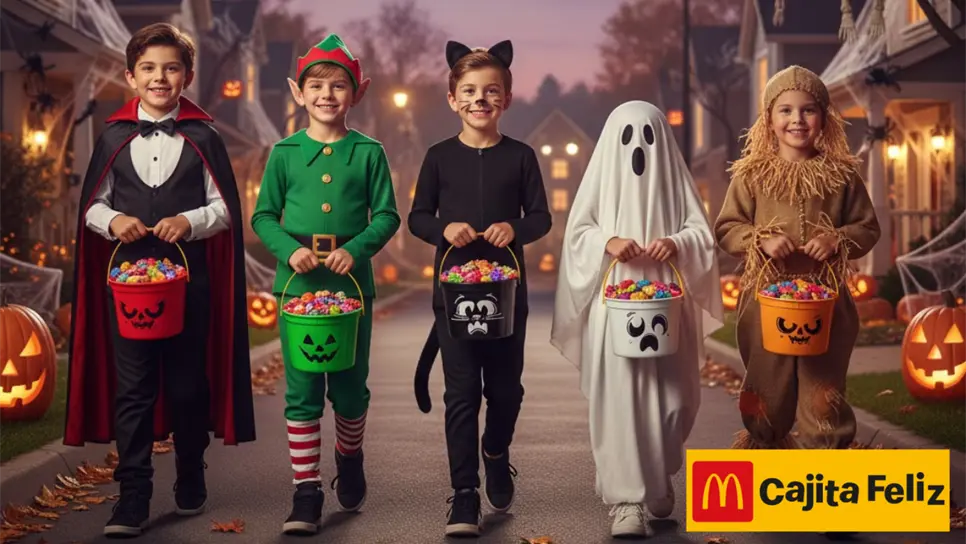 Con los Buu Baldes de la Cajita Feliz, los niños podrán pedir dulces en Halloween. (FOTO: Gemini).
