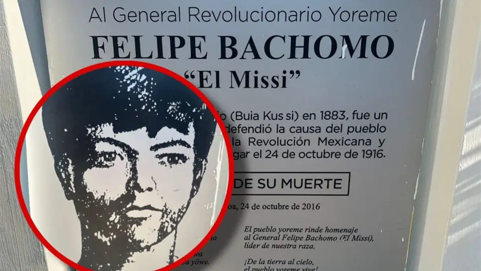 ¿Dónde está enterrado el héroe Yoreme Felipe Bachomo?
