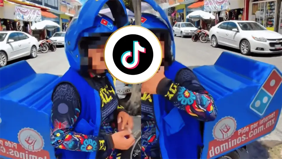 FOTO: Exhiben a falso repartidor de Pizzas Domino´s; así engaña a la gente | VIDEO