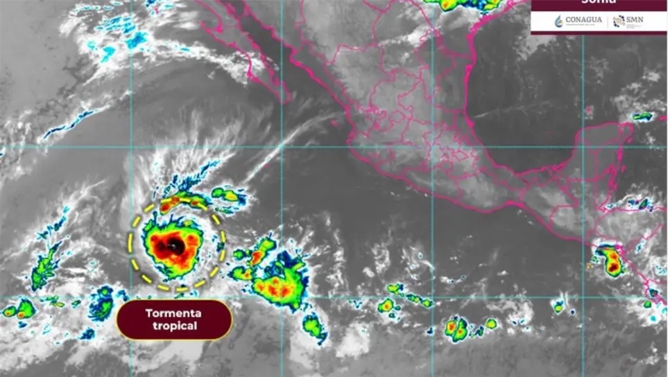 Se forma la tormenta tropical Sonia en el Pacífico ¿Cuál es su trayectoria?