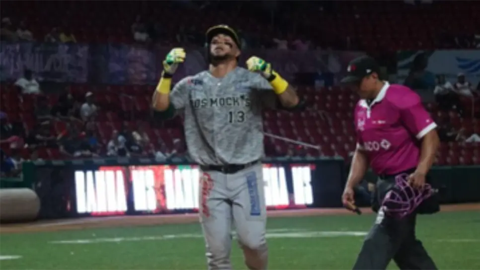El jardinero central de los Cañeros tuvo una extraordinaria serie a la ofensiva en la pasada serie ante los Venados de Mazatlán, donde este conectó tres cuadrangulares y remolcó siete carreras, para un promedio de bateo de .455