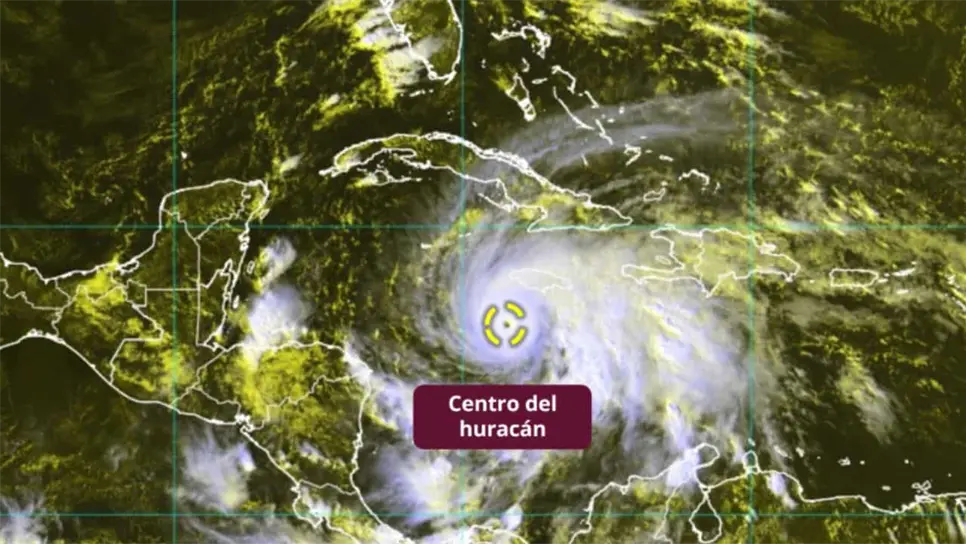 El huracán Melissa alcanzó la categoría 5, la máxima en la escala Saffir-Simpson. FOTO: Luz Noticias.