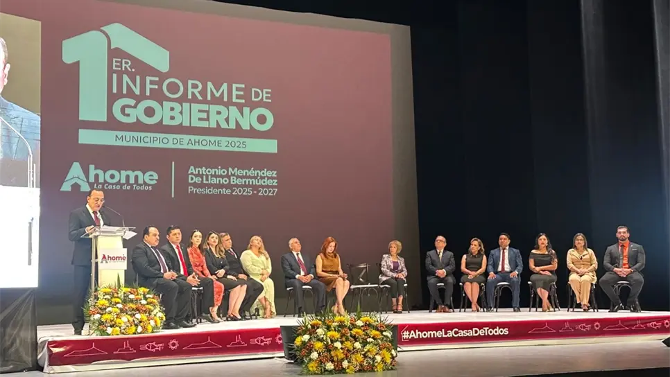 Antonio Menéndez rinde su primer informe de gobierno en Ahome; destaca inversión social